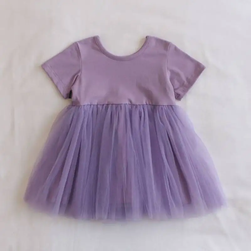 

Short Sleeve Baby Gauze Dress Baby Skirt Western Style Children Summer Cotton Shirt Dress Princess Clothes, Customized color