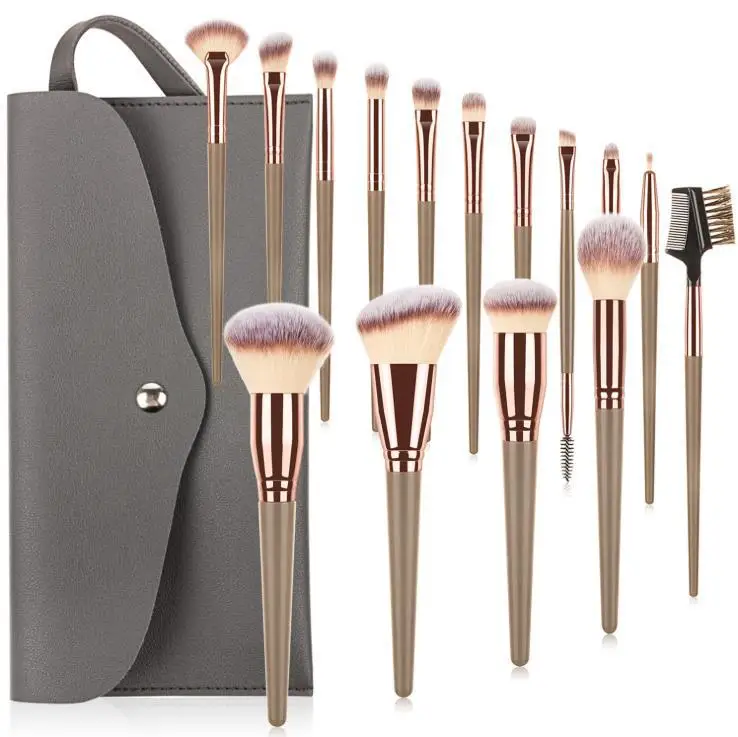 

2022 New Arrive High Quality 7pcs 10pcs 15pcs makeup brushes private label makeup brushes set with Bag