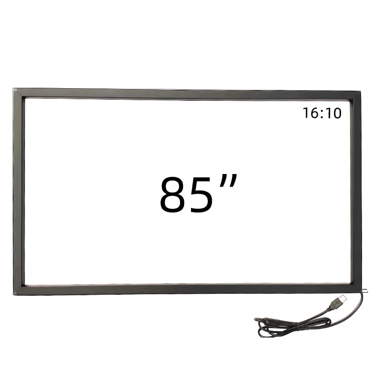 

Multi ir touch screen frame overlay 85 inch ir touch frame kit, Black