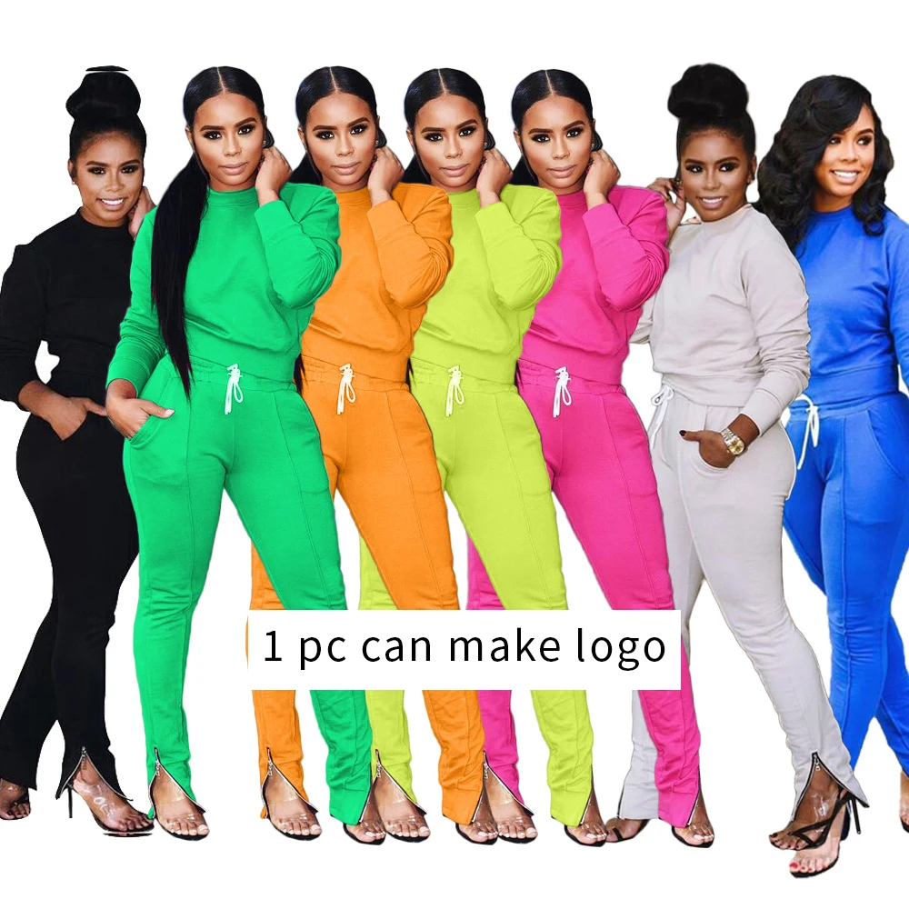 

Customized Logo 2021 Autumn Women Sets Sweat Suits for Women Jogging Suits Wholesale Tracksuits
