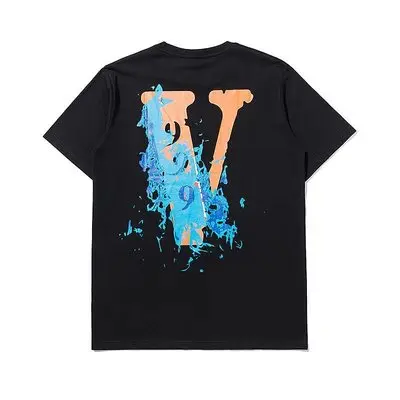 

IHNN04 New Hip Hop Splashing Ink V Loose Short Sleeve Couple T-shirt