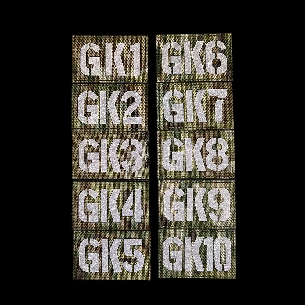 

GK Series 1-10 Seal Call Sign Badge Camo 500D Nylon Morale Vest Custom Military Tactical Clothing Patches