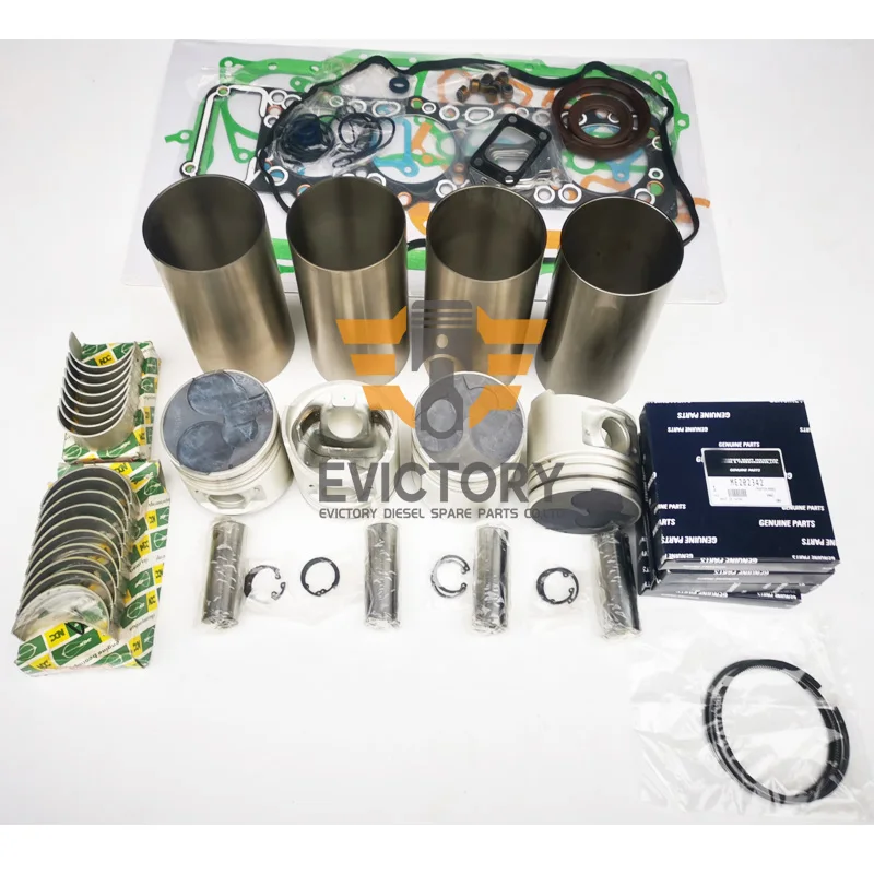 

For MITSUBISHI 4M40 4M40T overhaul kit gasket piston liner+ valve guide PAJERO