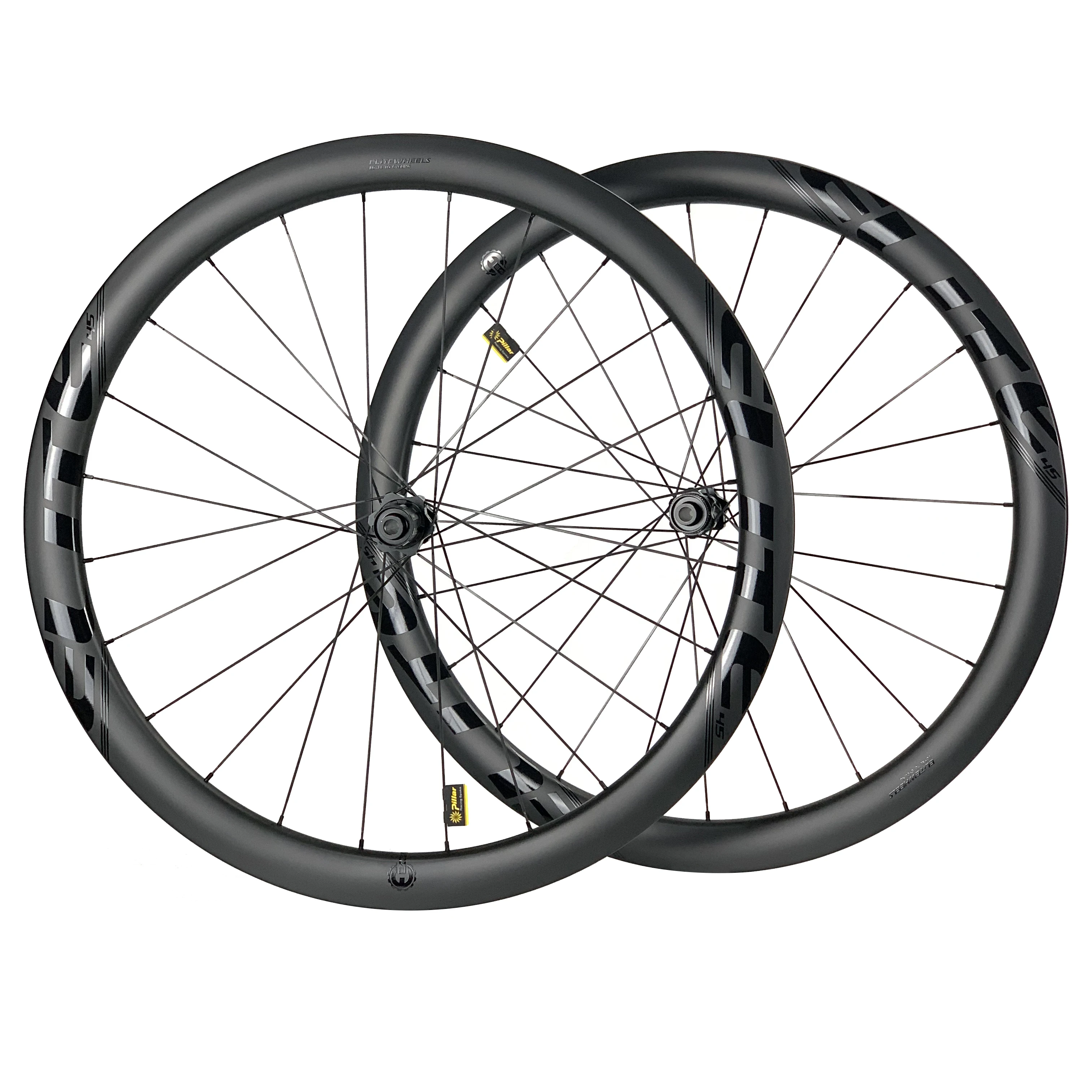 

ELITEWHEELS 700C Carbon Super Light Wheelset TOP DT 180 Tubular Clincher Tubeless Cycling