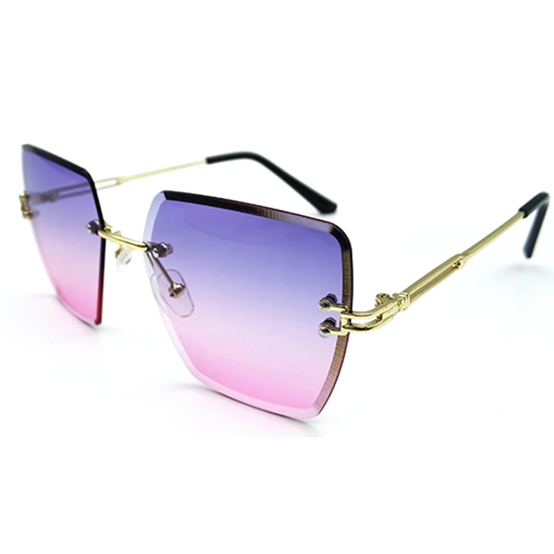 

Sample Available Oversized Rimless Square Glasses Guvivi Women Luxury 400 UV Private Label D*or Designer Sunglasses Authentic V, More colors please contact us