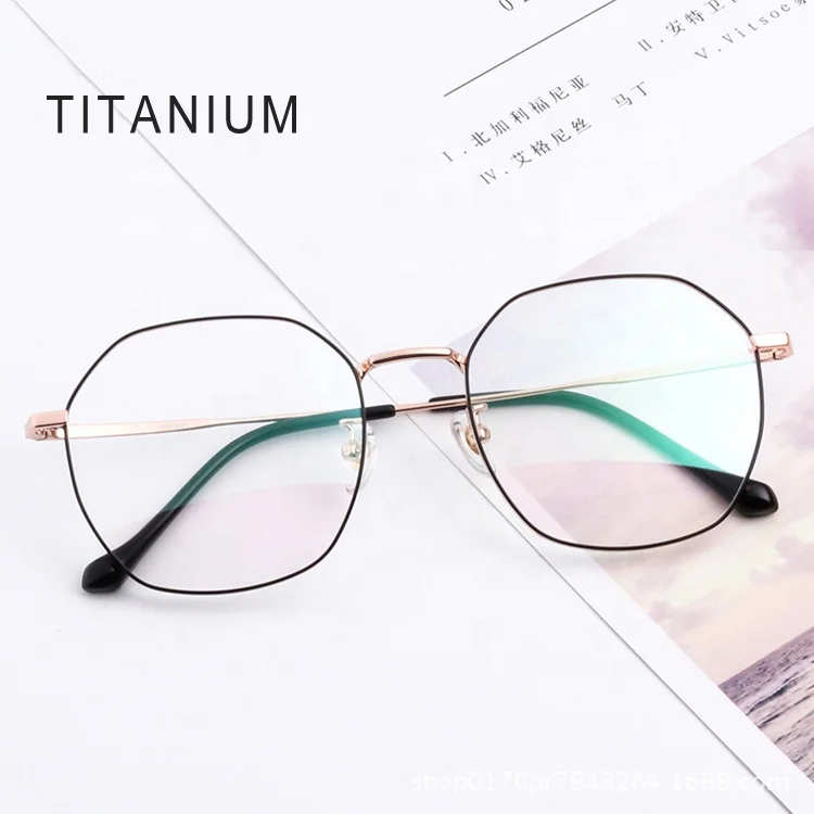 

FLY Wholesale hot sale spectacles anti blue light eyeglasses frame titanium 2019 men luxury