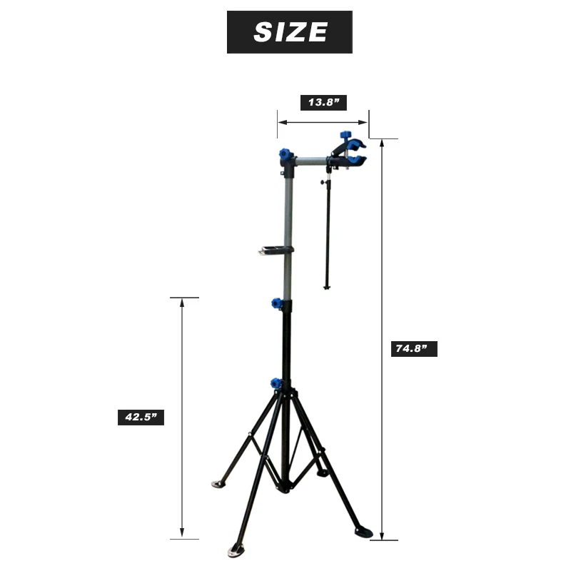 Size of the RIDERACE Portable Bicycle Repair Work Stand