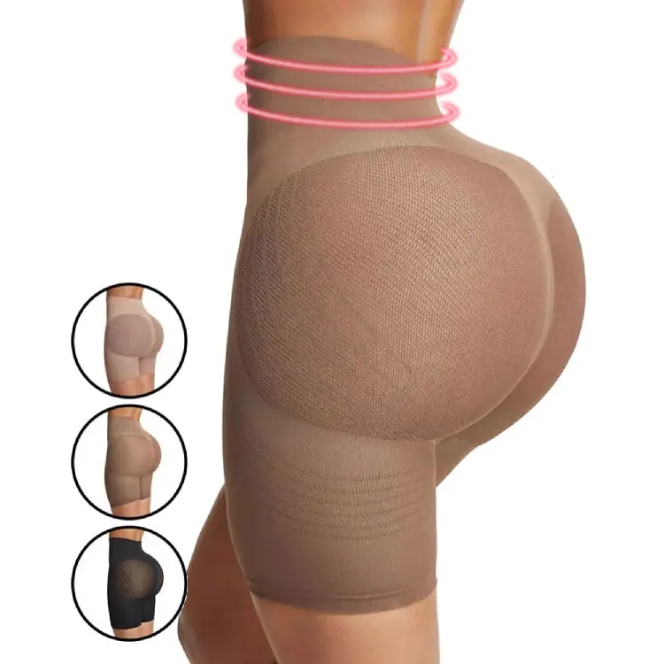 

Drop Shipping Middle Waist Plus Size Slim Body Shaper Seamless Shapewear Butt Lifter, As shown;custom is ok. body shaper