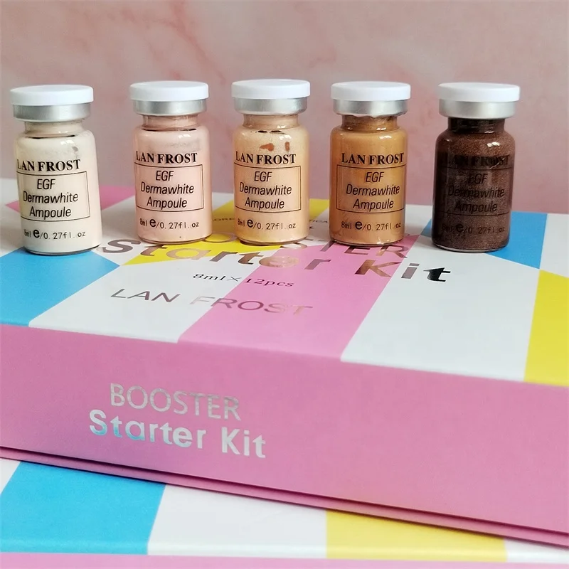 

2021s Lanfrost Brightening Starter Kit Meso Bb Serum Salmon DNA Gold Ampoule Bb Booster Starter Kit for Microneedling treatment, Accept customized
