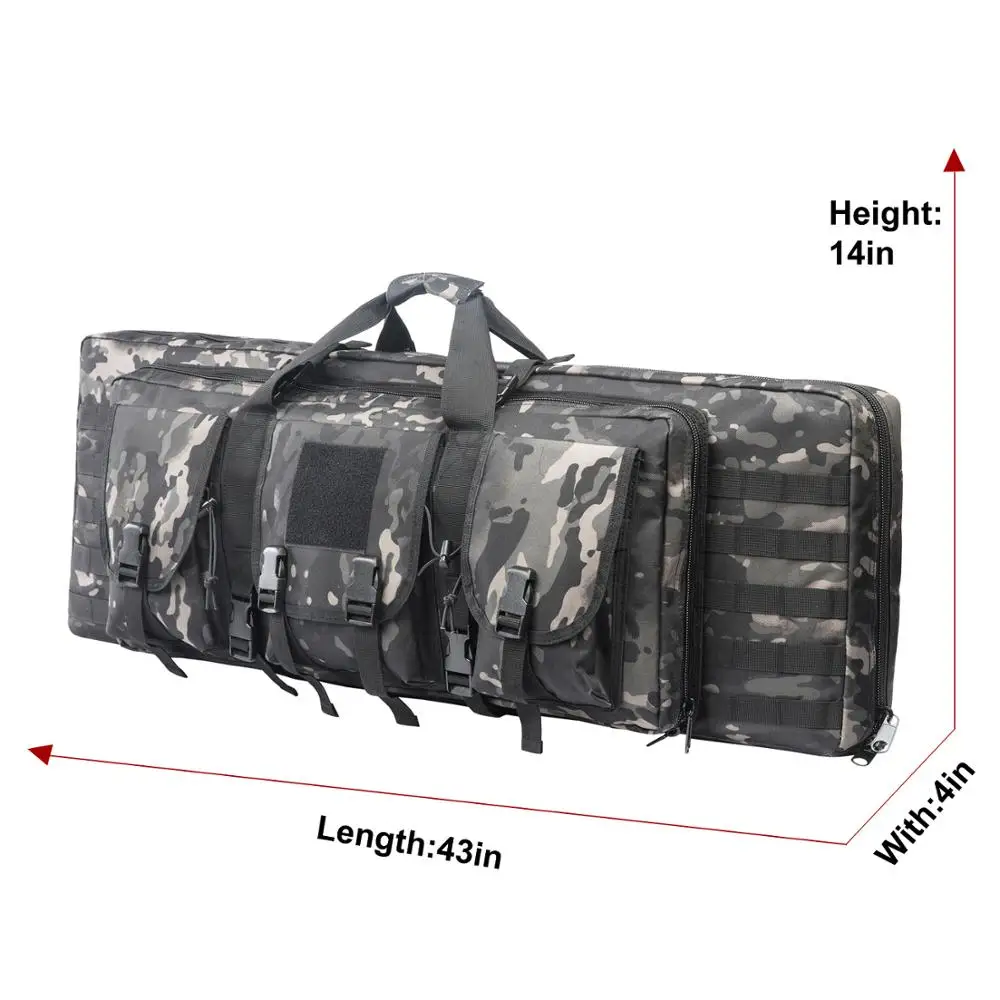 

Heavy Duty Waterproof Gun Bag, Black multicam