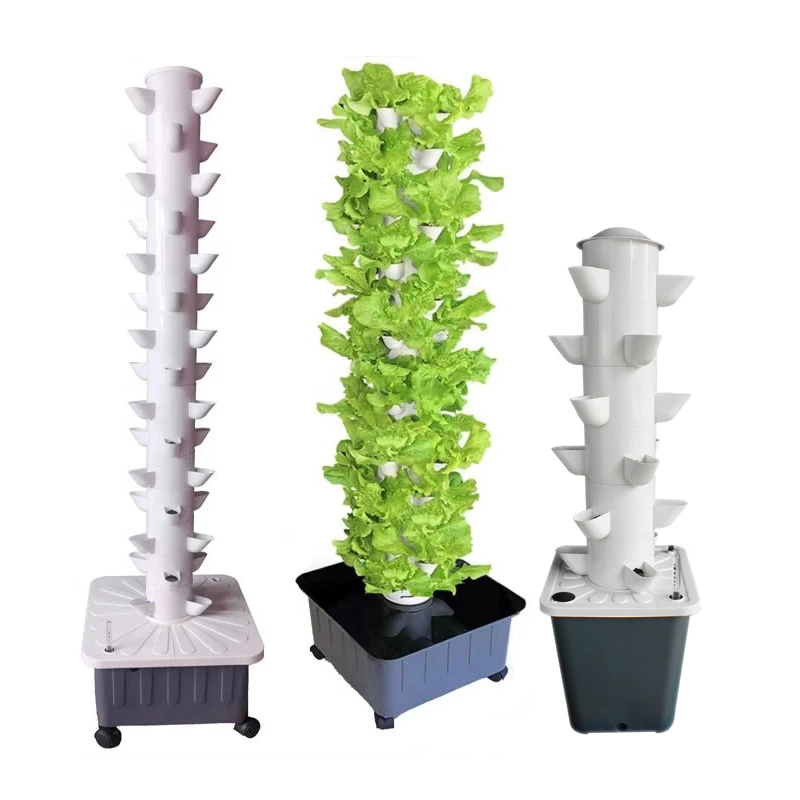 DIY Home Balcony Soilless Planting Tower Detachable Vertical Planting Equipment Indoor Vegetable Hydroponic Growing System