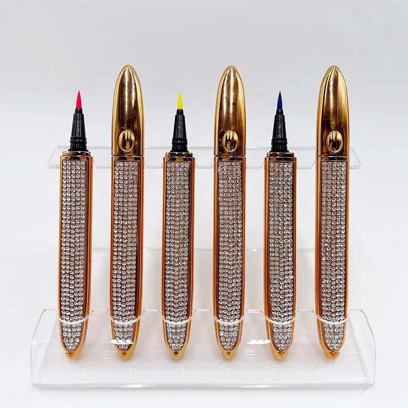 

Colored Self-Adhesive Eyeliner Glue Pen Waterproof Long Lasting for Regular Strip Eyelashes, Black