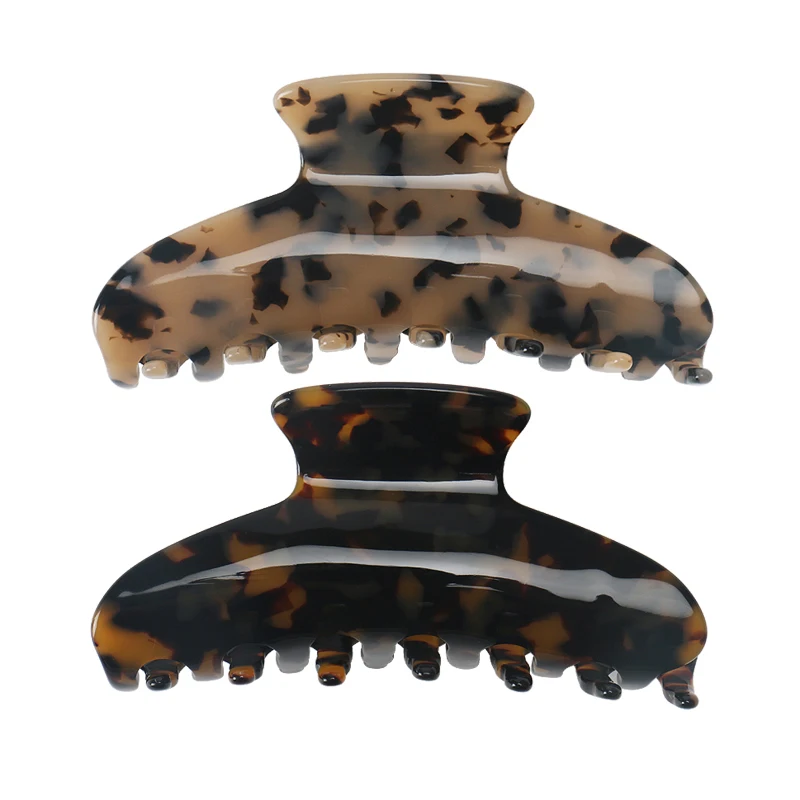 

Exquisite Craftsmanship Pure Polishing Hair Claws No Paint France Acetate Hair Grab Large 10.5cm Acetate Hair Clamp