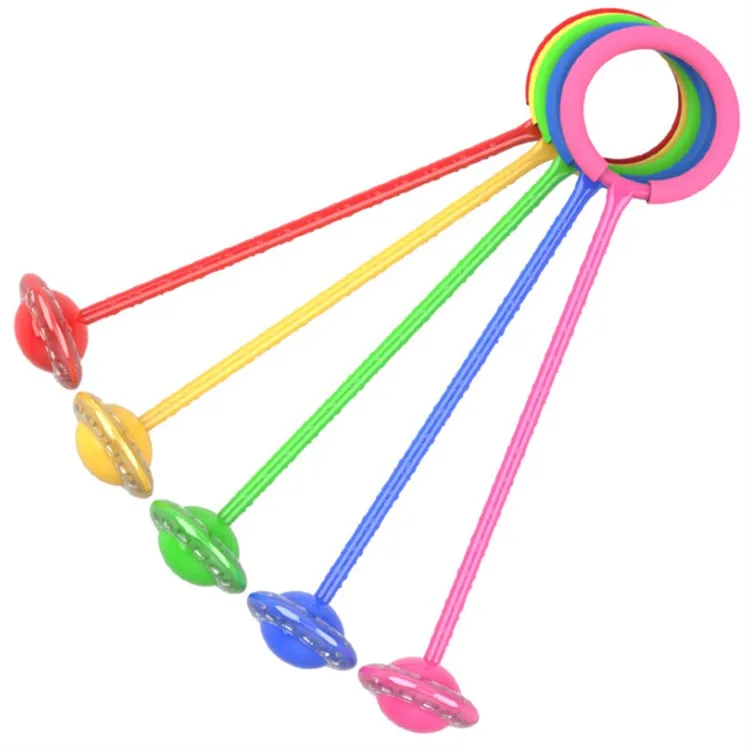 

Child-parent Games Children Jumping Force Reaction Training Swing Ball Kids Outdoor Fun Sports Toy Flash Jumping Rope Ball, Pink purple blue red green