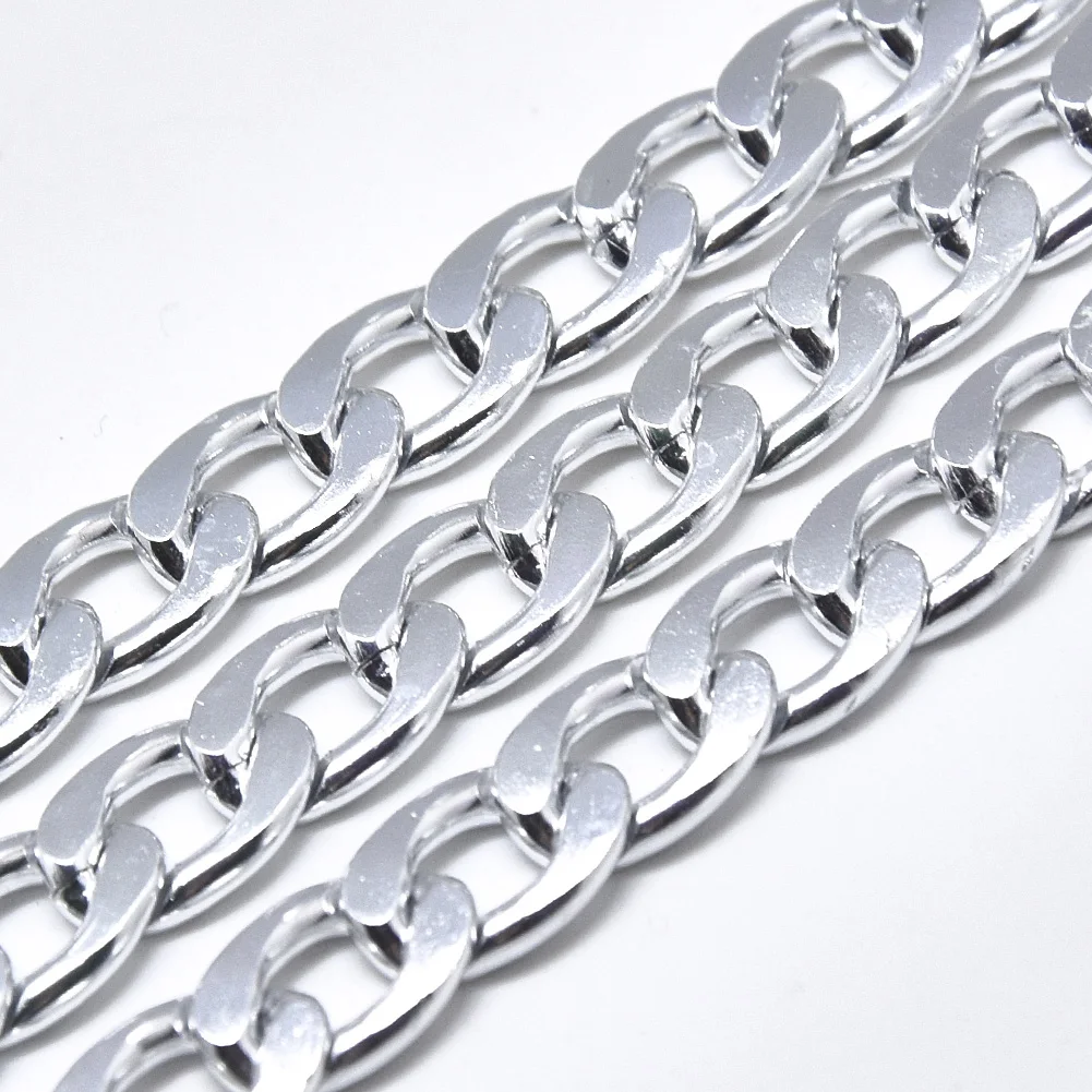 Pandahall 1 Roll Silver Spool Unwelded Aluminium Curb Chains Buy