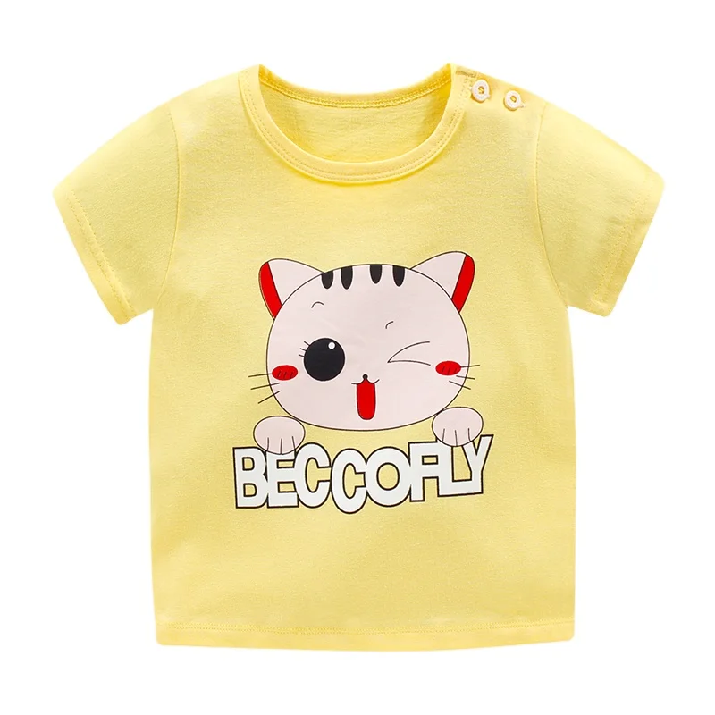 

Baby T-shirt Kids Short Sleeve Shirt Girls Top Boy Clothing Cotton Girls T-shirt Baby Girl Summer Tshirt Sale