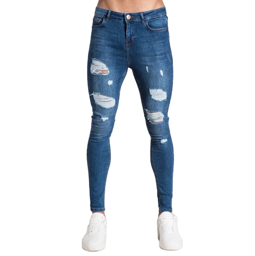 

Multi-Colors Jeans Pants Top Quality mens jeans Skinny Slim Ripped Distressed Wear Denim Fashion Skinny Jeans Man