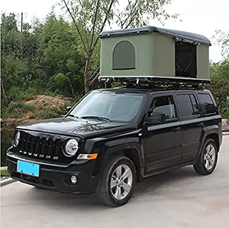 

CUCKOO 2021 Aluminium Hard Shell Hot Sale Roof Top Tent Best Price Folding Automatic Pop Up Arb Car 2 Person Roof Top Tent, Green or customized