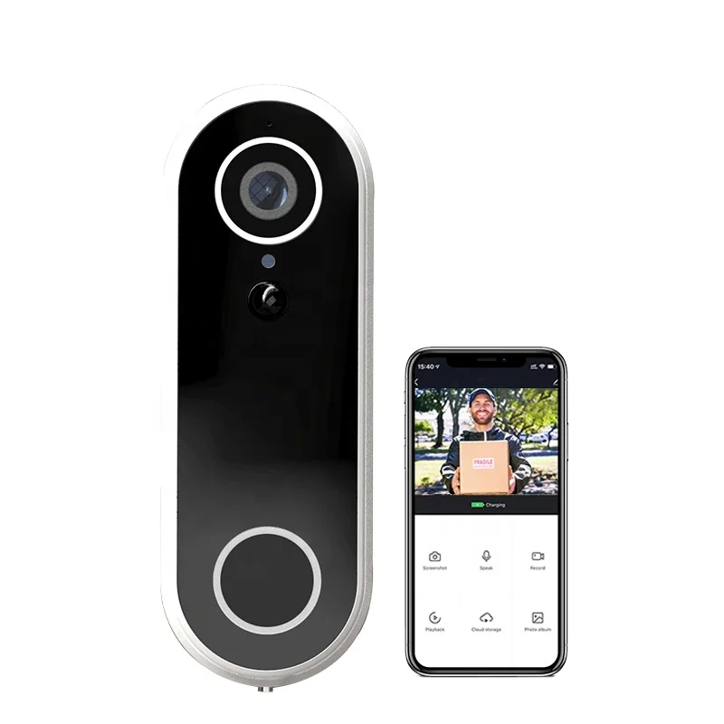 

RSH Tuya HD 1080P Wireless Tuya Home Security Smart Video Doorbell WiFi Alarm System