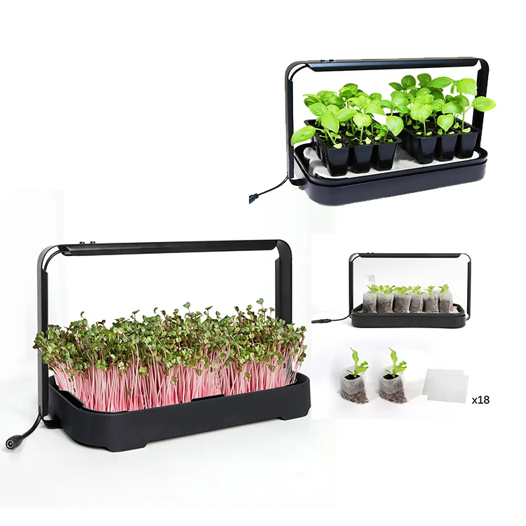 

Food safety certification reuse small microgreen growing tray hydroponic system indoor growing system home garden