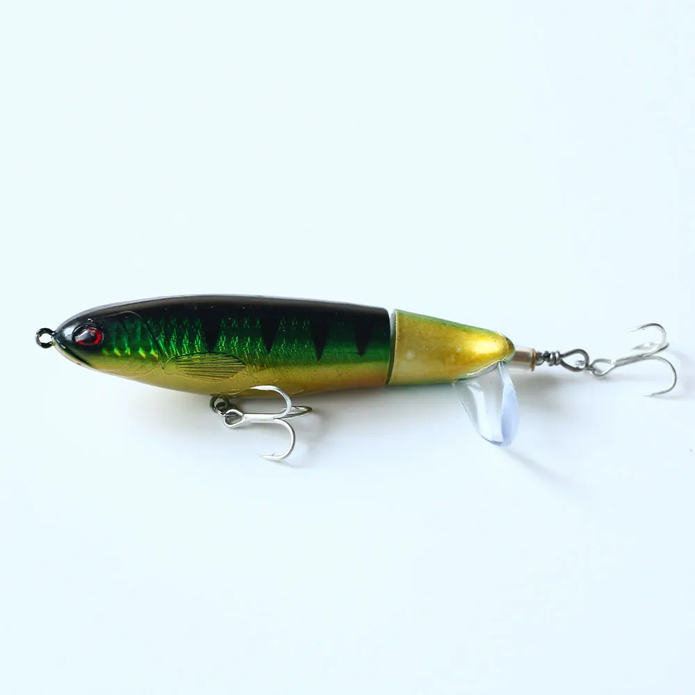 

37g Floating Whopper Popper Lure Hooks Hard Bait Fishing Lures For Carp Bass Pike, 8 colors