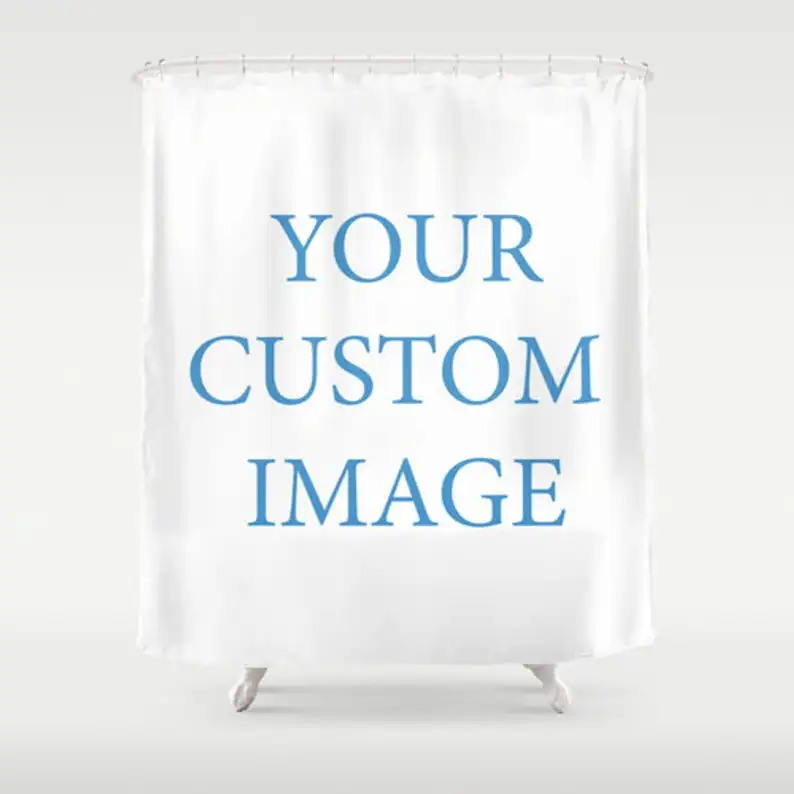 Wholesale Full Color Printing Personalized Custom Printed Shower Curtain