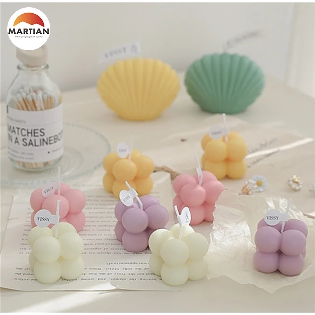 

Home Decor Scented Candle Paraffin Wax Candles Perfume Fragrance Gift Handmade Dinner Party Decoration Small Bubble Candle