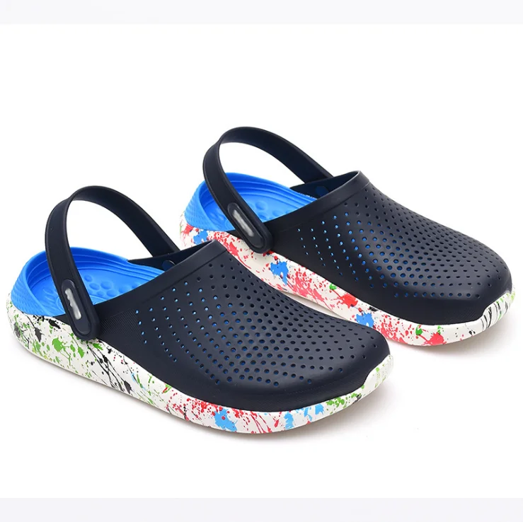 

Beach Shoes Flat-heel Couple Sandals New Camouflage Garden Clogs Dropshipping Service Agent, Blue,black.red,green.etc