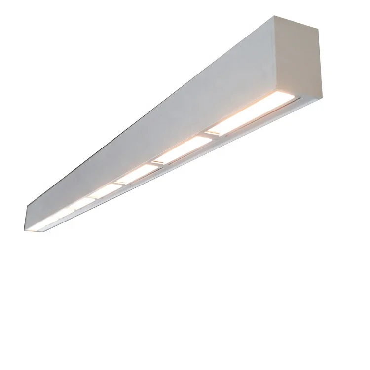 Nordic design 40w 1200mm aluminum linear home bedroom commercial ceiling hanging light fixtures