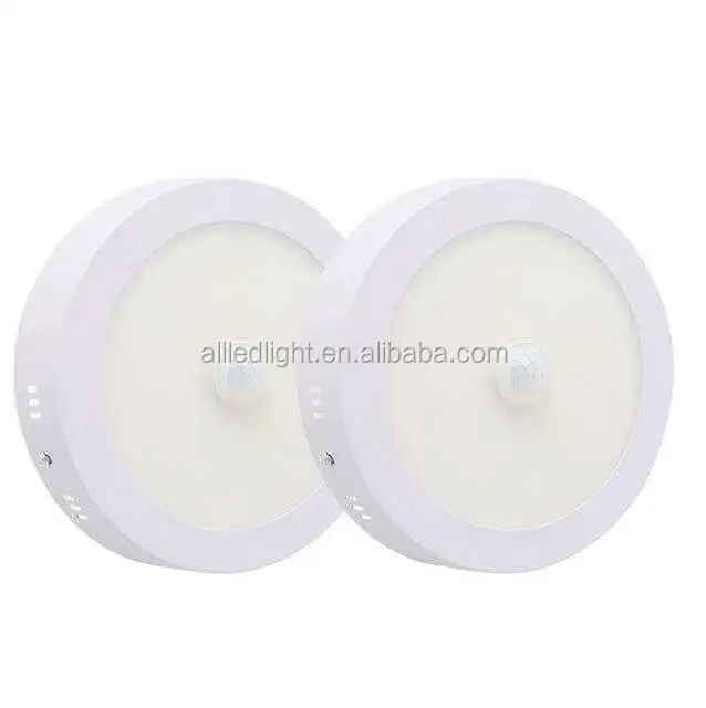 6WLED Night Light Round PIR Motion Sensor LED Panel Light Ultra Thin Downlight Mounted Ceiling Recessed Light Down Lam