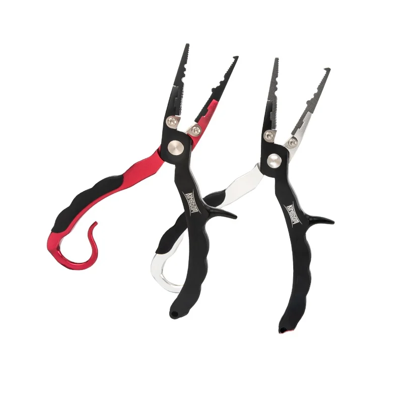 

LYQ16 New Sea Fishing Pliers Sinking Suspending Metal Lure Pliers Fake Bait Wobblers Fishing Tackle Pliers, Red and black