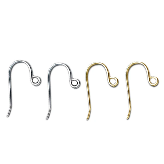 

DIY Fish Ear Hook Earrings 925 Sterling Silver Jewelry Findings, Silver/ gold/ rose gold