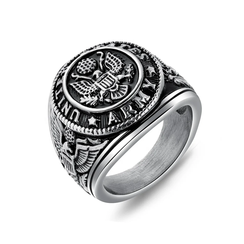

Factory New Product Delicate Punk Stainless Steel Retro Steel Men Rings
