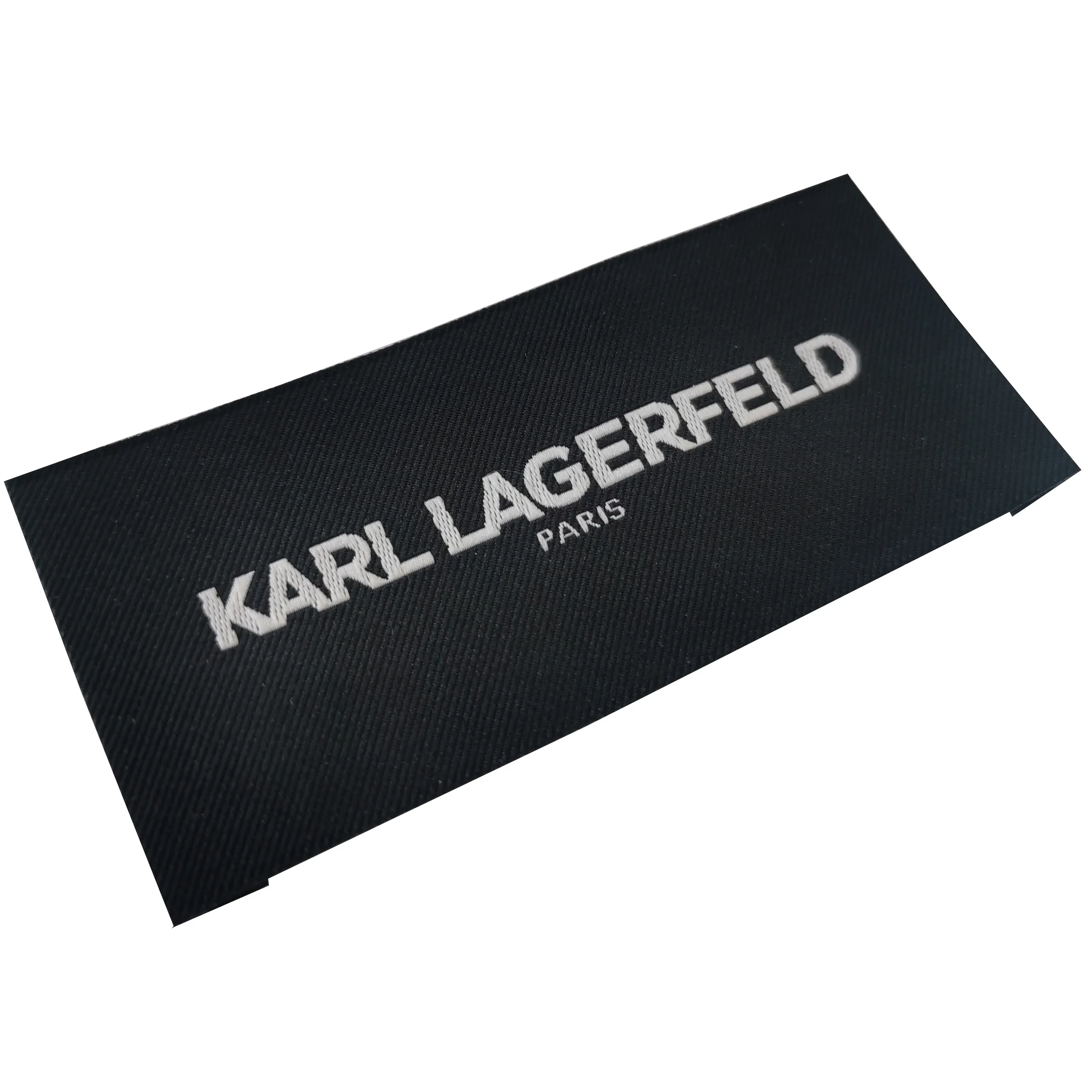 

Clothing tags custom with logo brand labels woven end fold, Customized