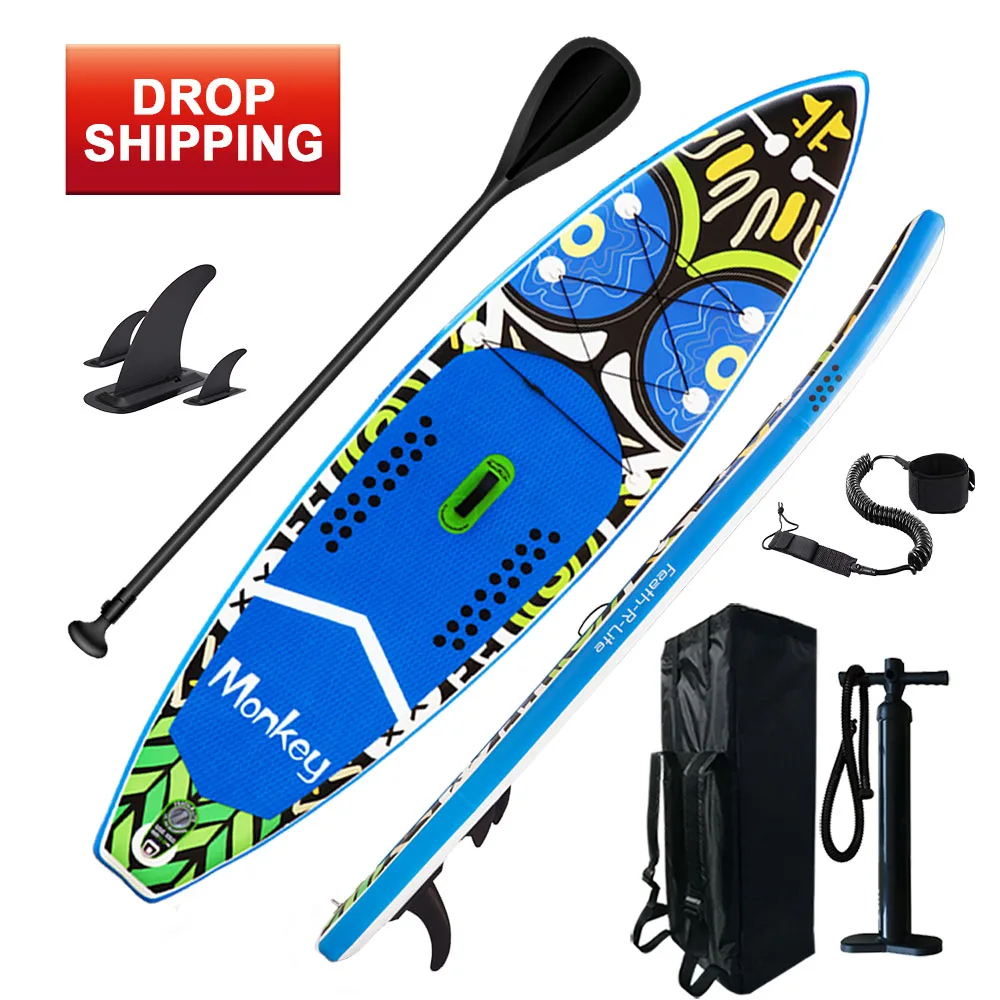 

FUNWATER drop shipping sup paddle board surf board inflatable sup stand up paddle board, Blue