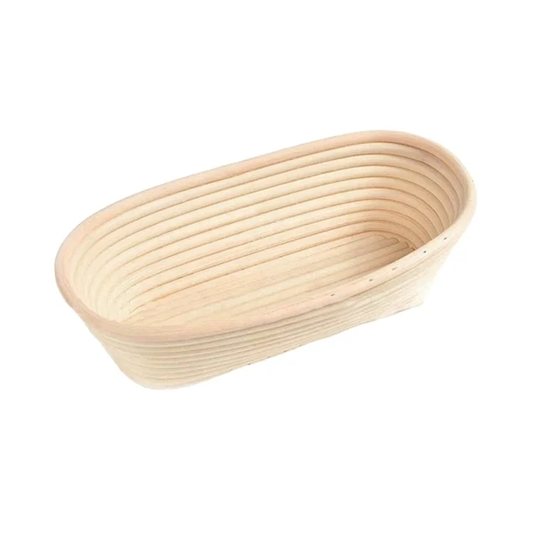 

Handmade professional Oval Natural Rattan Proofing Banneton Bread Basket with liner