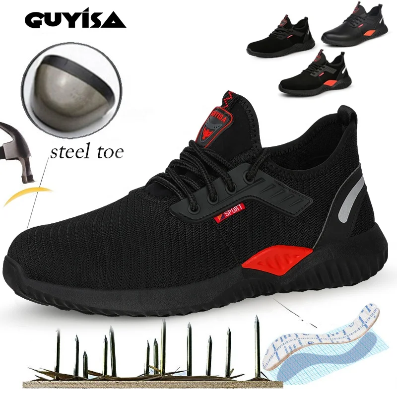 

GUYISA S3 Indestructible Ryder Shoes Men And Women casual safety shoes with steel toe