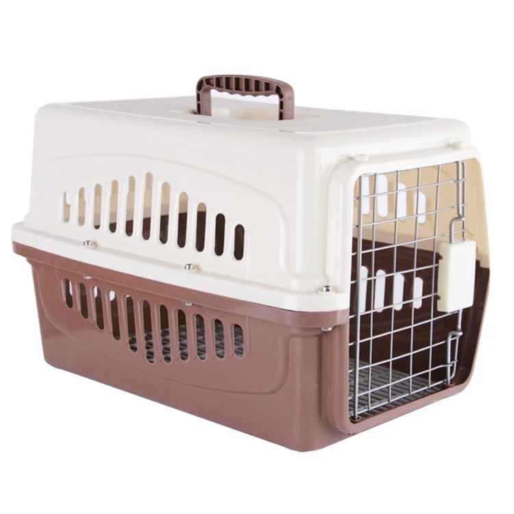 

portable airline approved plastic pet carrier dog travel bag outdoor cage, Customized color