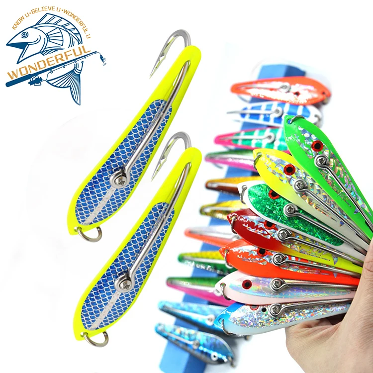 

Factory New Design Artificial Deep Sea Boat Fishing Sequins Metal Hard Bait Trolling Fishing Big Spoon