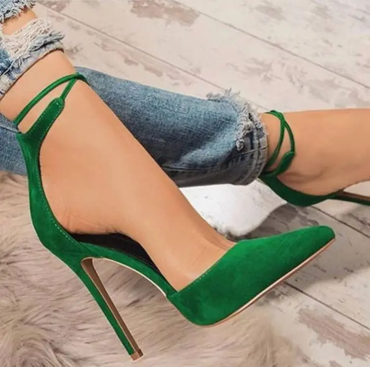 

2020 women heel sandal , pointed toe heels and sandals heels ladies women shoes, Black/purple/green/blue