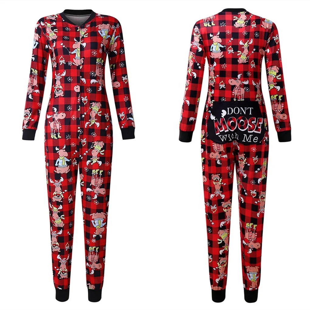 
Yaoting Wholesale Adult Sexy One Piece Christmas Pajamas Long christmas onesie woman 