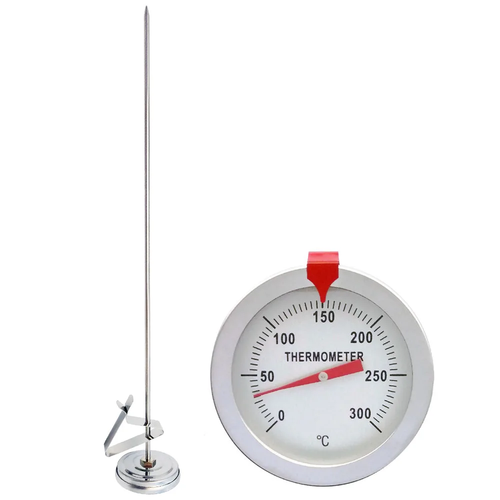 

Deep Fry Dial Thermometer With 12" Stainless Steel Stem Meat Cooking ,BBQ, Candy thermometer