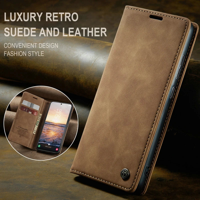

Luxury Flip Wallet Magnetic Case For Samsung galaxy S23 S22 S21 Ultra S10 S9 S8 plus A33 A53 A02S Leather Card Phone Bags Cover