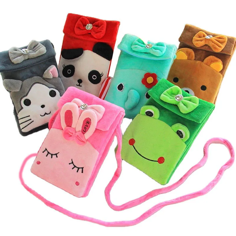 

Wholesale Cheap Cartoon Animal Purses Student Plush Pouch Crossbody Bag For Kids