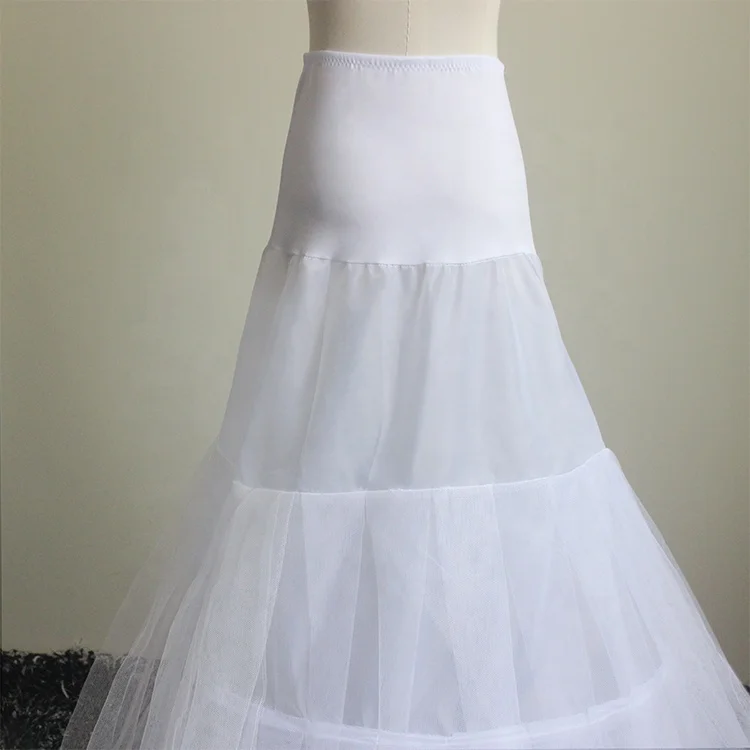 
mermaid Tulle Underskirt Petticoat with hoop for Wedding Dress 