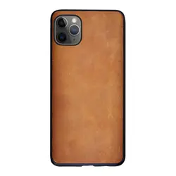 Custom logo Genuine Leather Mobile Phone Case with