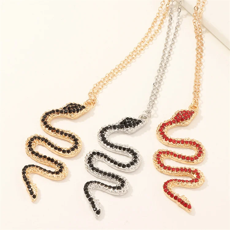 

Long Punk Styles Gold Crystals Snake Stud Earrings for Women Party Retro Hip Hop Street Punk Jewelry Girl Gifts
