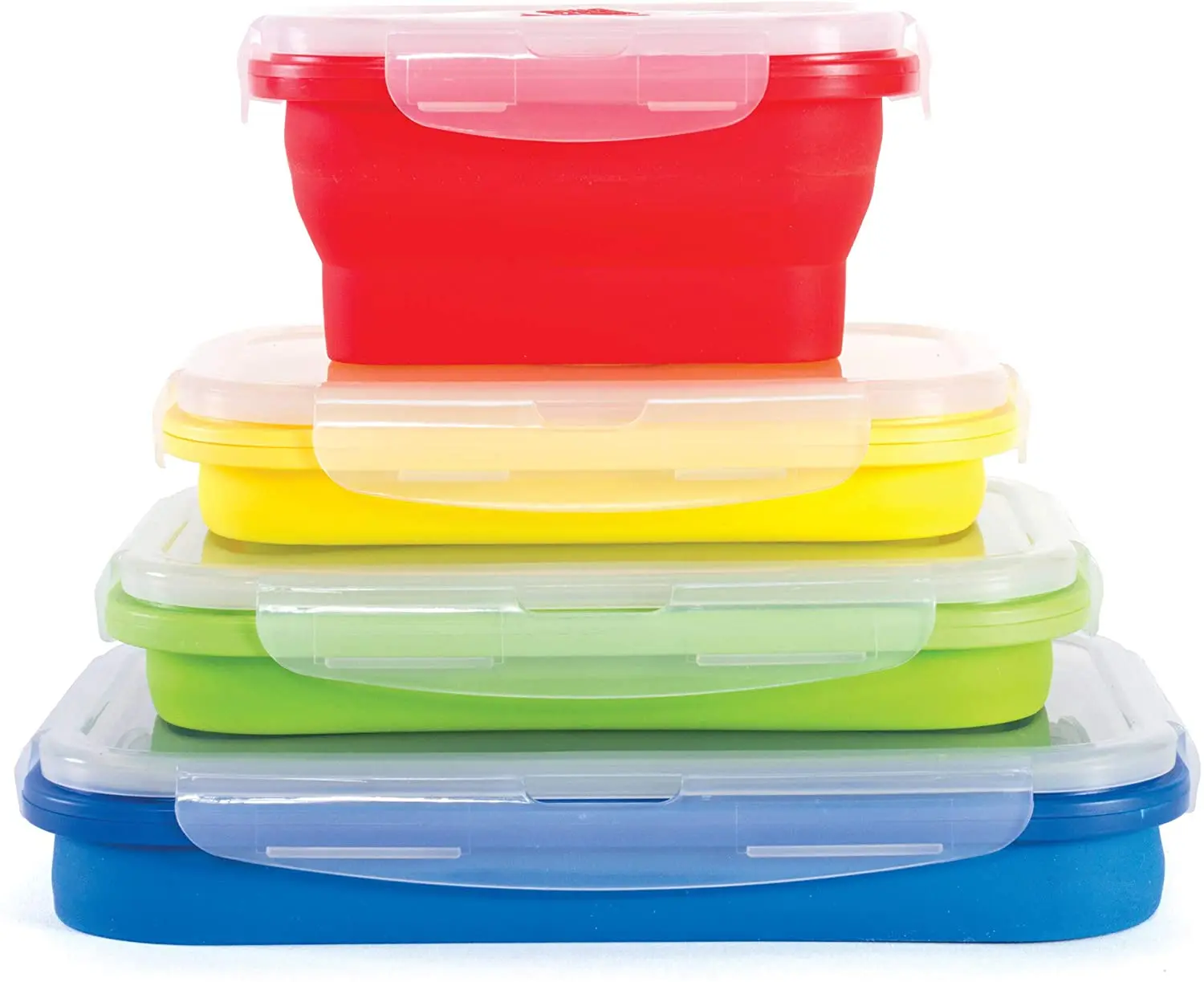 

Silicone Collapsible Lunch Box Folding Lunch Box Microwave Oven Sealed Crisper Lunch Box