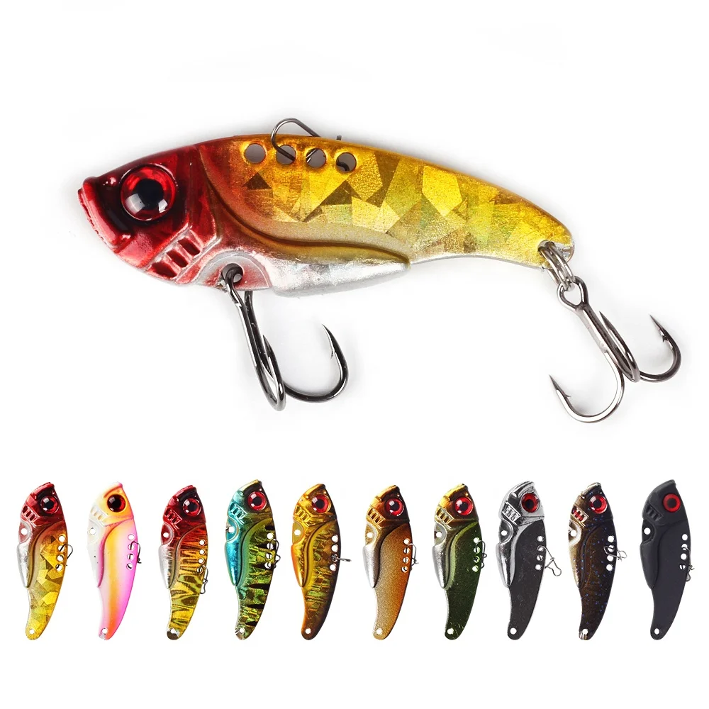 

KY Sinking Metal Blade VIB Lead Lure 50mm 10g Fake Bait Artificial Bait Fishing Bait Artificial Fishing Lure Fishing Lures, 10 colors