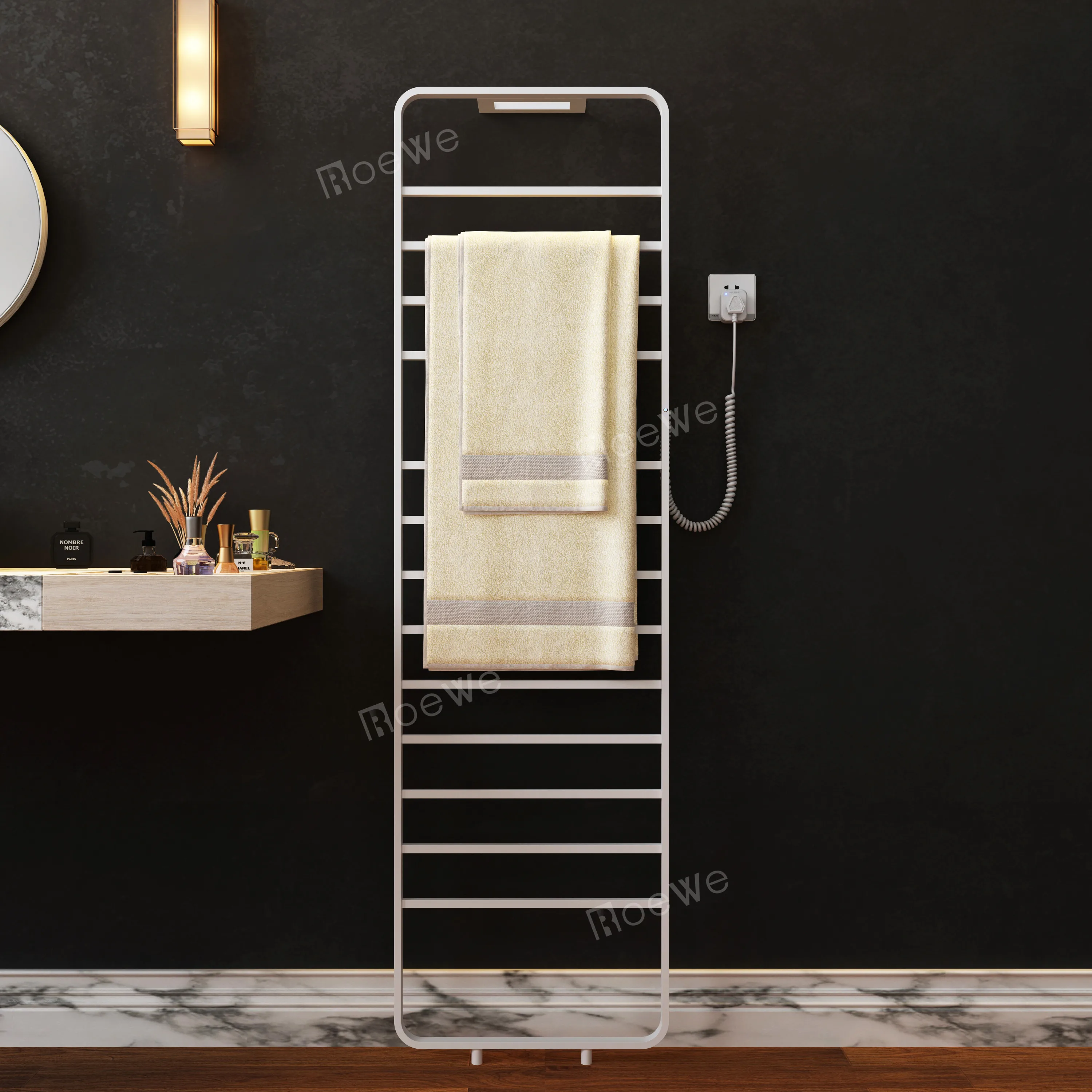 Stainless Steel Electrothermal Towel Dryer Rail Hotel Bathroom Heated ...